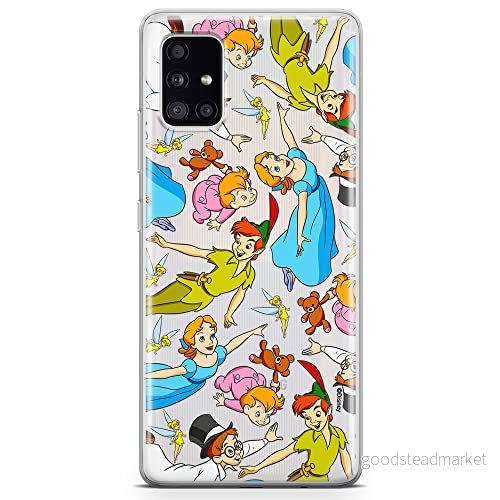 ERT GROUP mobiltelefonfodral för Samsung A51 originalt och officiellt licensierat Disney mönster Peter Pan 002 optimalt anpassad till formen på mobiltelefonen, gedeeltelijk transparant 5905131788634