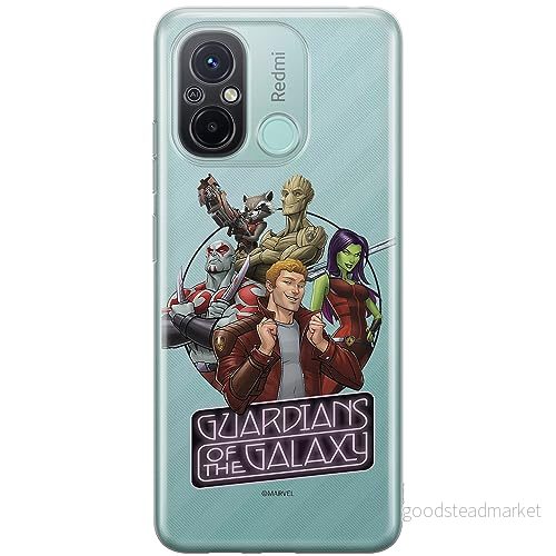 ERT GROUP mobiltelefonfodral för Xiaomi REDMI 12C/ 11A originalt och officiellt licensierat Marvel mönster Guardians of the Galaxy 009, gedeeltelijk transparant 5905511838423