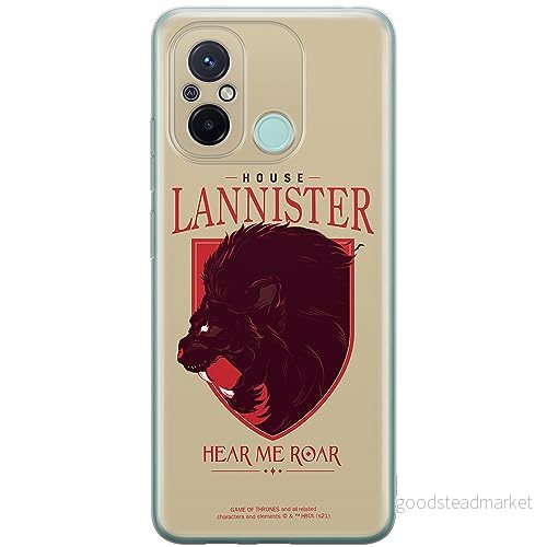 ERT GROUP mobiltelefonfodral för Xiaomi REDMI 12C/ 11A originalt och officiellt licensierat Game of Thrones mönster 008 anpassad till formen på mobiltelefonen, fodral tillverkad av TPU plast 5905511844882