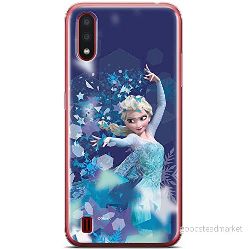 ERT GROUP mobiltelefonfodral för Samsung A01 originalt och officiellt licensierat Disney mönster Elsa 011 optimalt anpassad till formen på mobiltelefonen, fodral tillverkad av TPU plast 5904805432514