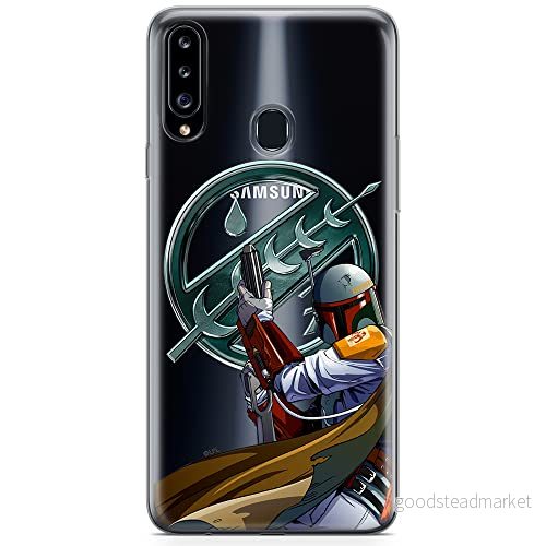 ERT GROUP mobiltelefonfodral för Samsung A20S originalt och officiellt licensierat Star Wars mönster Boba Fett 002 optimalt anpassad till formen på mobiltelefonen, gedeeltelijk transparant 5904805440182