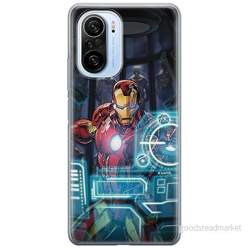 ERT GROUP mobiltelefonfodral för Xiaomi MI 11i/ REDMI K40/K40 PRO/POCO F3/ F3 PRO originalt och officiellt licensierat Marvel mönster Iron Man 034, fodral tillverkad av TPU plast 5905511770051