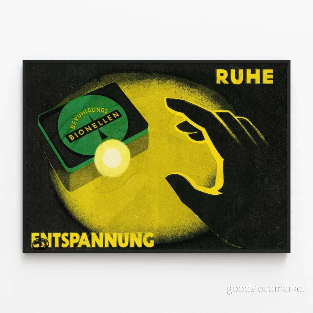 Vintageposter Ruhe Entspannung: väggdekorativ poster för avkoppling Artem Legrand Vintageposter Ruhe Entspannung: väggdekorativ poster för avkoppling Artem Legrand