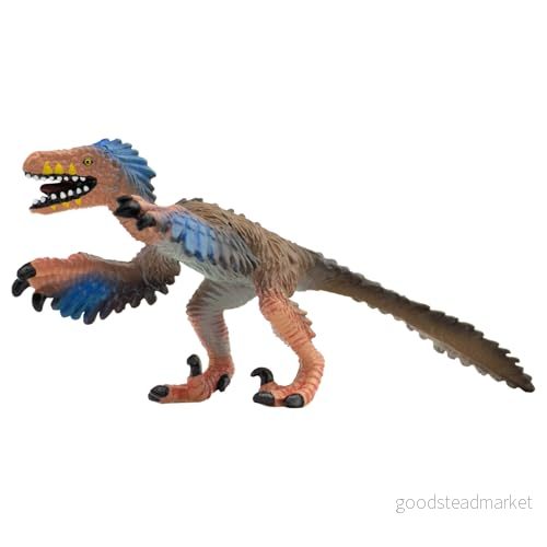 Bullyland 61312 Leksaksfigur Velociraptor, ca 10 cm stor dinosaurie, detaljrik, perfekt som en liten gåva för barn från 3 år 4063847613129