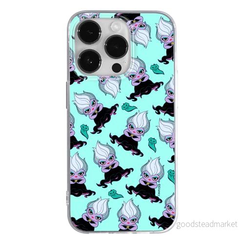 ERT GROUP mobiltelefonfodral för Apple Iphone 14 PRO originalt och officiellt licensierat Disney mönster Ursula 005 optimalt anpassad till formen på mobiltelefonen, fodral tillverkad av TPU plast 5905131920997