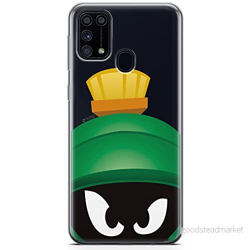 ERT GROUP mobiltelefonfodral för Samsung M31 originalt och officiellt licensierat Looney Tunes mönster Marvin 001 optimalt anpassad till formen på mobiltelefonen, gedeeltelijk transparant 5904805482281