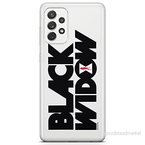 ERT GROUP mobiltelefonfodral för Samsung A72 5G originalt och officiellt licensierat Marvel mönster Black Widow 011 optimalt anpassad till formen på mobiltelefonen, gedeeltelijk transparant 5903040075074
