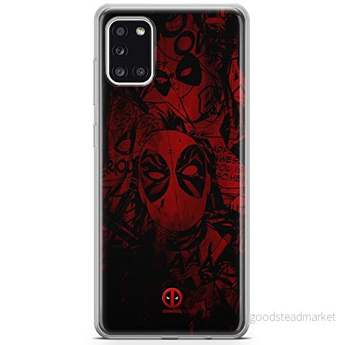 ERT GROUP mobiltelefonfodral för Samsung A31 originalt och officiellt licensierat Marvel mönster Deadpool 001 optimalt anpassad till formen på mobiltelefonen, fodral tillverkad av TPU plast 5903040214183