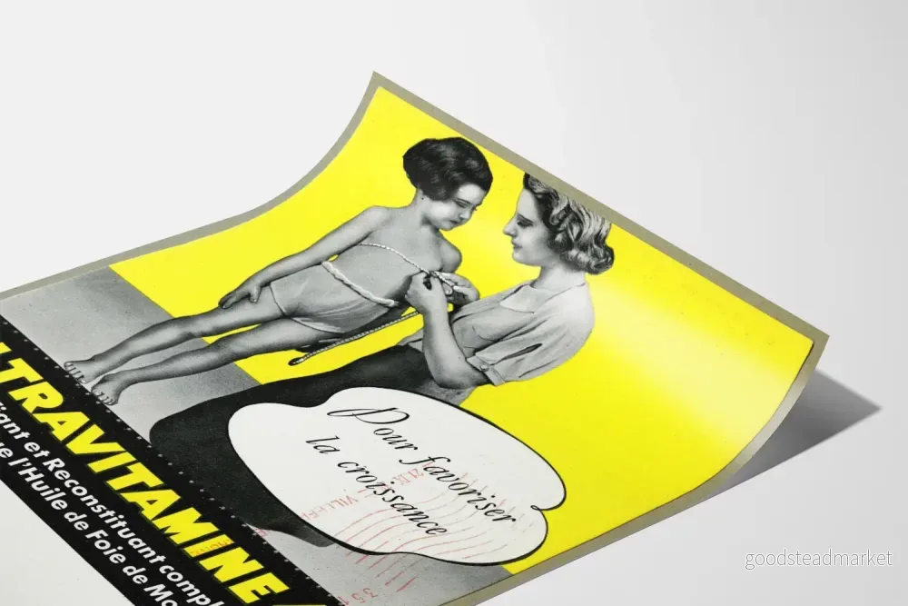 Vintageposter Ultravitamines 4 för tillväxt - Bild 3