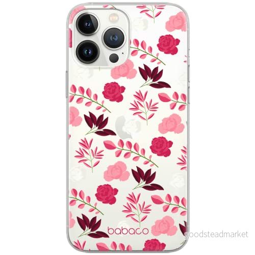 ERT GROUP mobiltelefonfodral för Samsung S9 PLUS originalt och officiellt licensierat Babaco mönster Flowers 020 Vit optimalt anpassad till formen på mobiltelefonen, gedeeltelijk transparant 5903932640212
