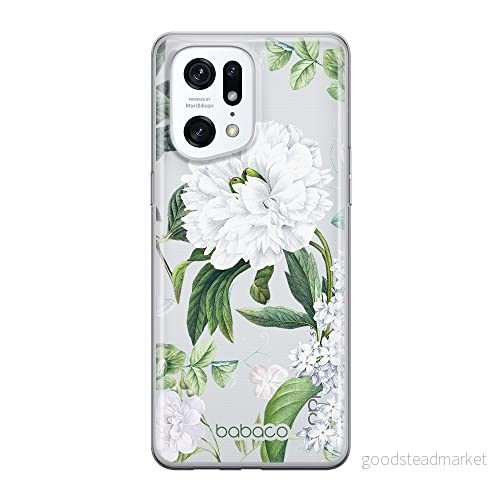 ERT GROUP mobiltelefonfodral för Oppo FIND X5 PRO originalt och officiellt licensierat Babaco mönster Flowers 031 optimalt anpassad till formen på mobiltelefonen, gedeeltelijk transparant 5905511410414