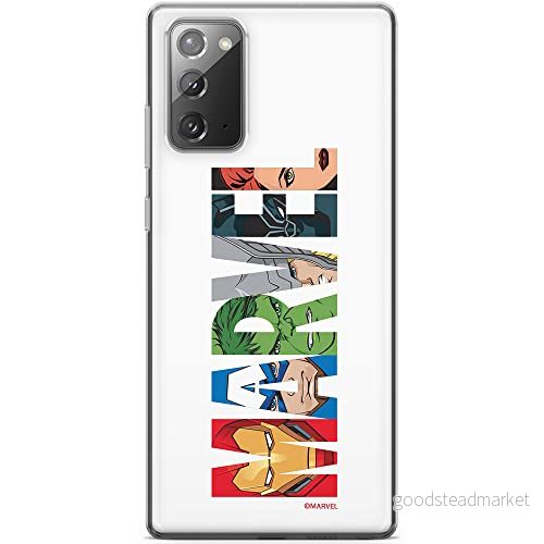 ERT GROUP mobiltelefonfodral för Samsung GALAXY NOTE 20 originalt och officiellt licensierat Marvel mönster 011 optimalt anpassad till formen på mobiltelefonen, fodral tillverkad av TPU plast 5904805184109