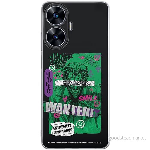 ERT GROUP mobiltelefonfodral för Realme C55 originalt och officiellt licensierat DC mönster Joker 026 optimalt anpassad till formen på mobiltelefonen, fodral tillverkad av TPU plast 5905795052430