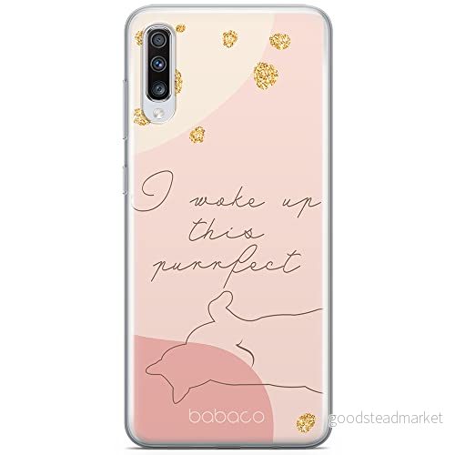 ERT GROUP mobiltelefonfodral för Samsung A70 originalt och officiellt licensierat Babaco mönster Cats 008 optimalt anpassad till formen på mobiltelefonen, fodral tillverkad av TPU plast 5905131105585
