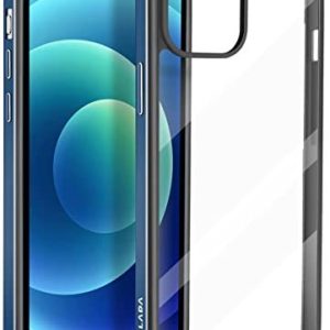 ASOBEAGE Metallram fodral för iPhone 12/iPhone 12 Pro, stöttålig, smal, reptålig, gulningsfri, transparent, 6 850036854487 ASOBEAGE Metallram fodral för iPhone 12/iPhone 12 Pro, stöttålig, smal, reptålig, gulningsfri, transparent, 6 850036854487