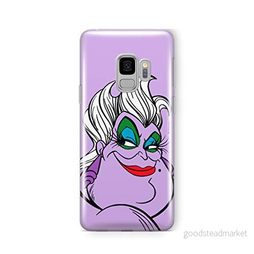ERT GROUP mobiltelefonfodral för Samsung S9 originalt och officiellt licensierat Disney mönster Ursula 001 Vit optimalt anpassad till formen på mobiltelefonen, fodral tillverkad av TPU plast 5903537587783