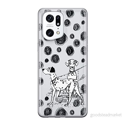 ERT GROUP mobiltelefonfodral för Oppo FIND X5 PRO originalt och officiellt licensierat Disney mönster Dalmatian 002 optimalt anpassad till formen på mobiltelefonen, gedeeltelijk transparant 5905511403379