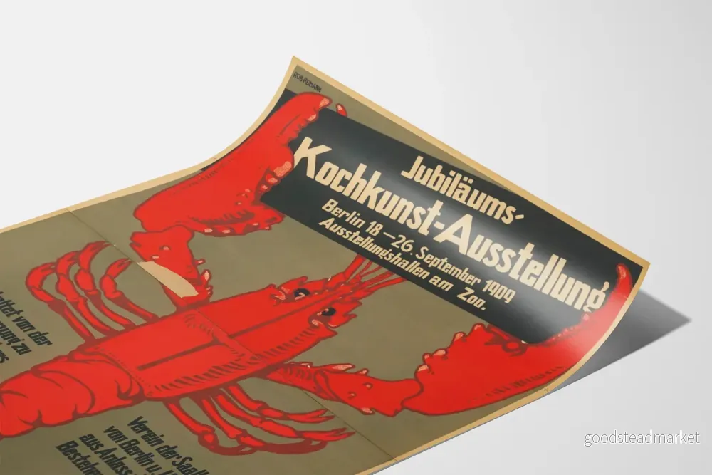 Vintageposter för Utställning av Kulinär konst Berlin 1909 - Bild 3
