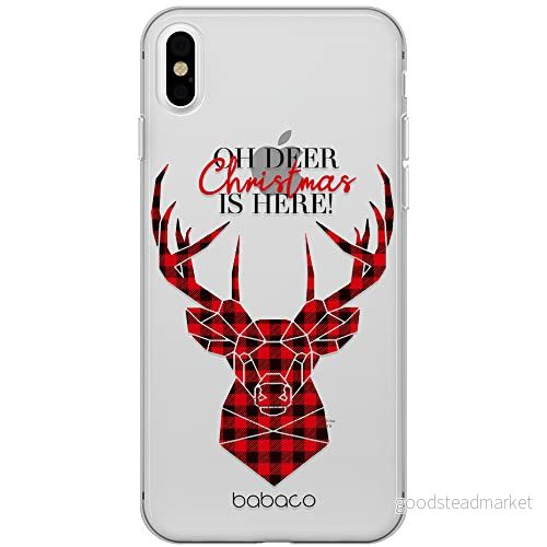 ERT GROUP mobiltelefonfodral för Apple Iphone XS Max originalt och officiellt licensierat Babaco mönster Winter 008 Vit optimalt anpassad till formen på mobiltelefonen, gedeeltelijk transparant 5903932051780