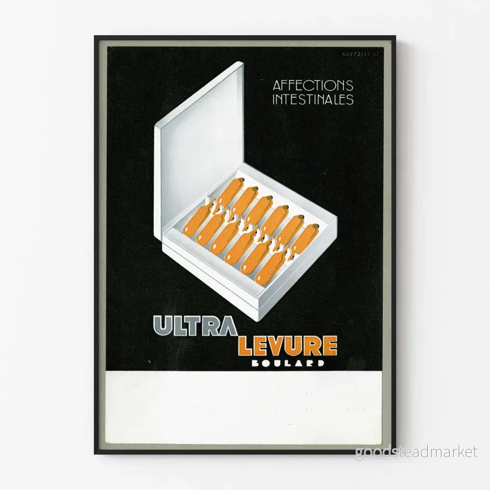 Vintageposter Ultra Levure Boulard – medicinsk väggdekoration Vintageposter Ultra Levure Boulard – medicinsk väggdekoration