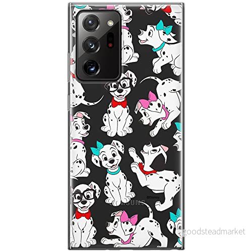 ERT GROUP mobiltelefonfodral för Samsung GALAXY NOTE 20 ULTRA originalt och officiellt licensierat Disney mönster Dalmatians 006 anpassad till formen på mobiltelefonen, gedeeltelijk transparant 5905131801067