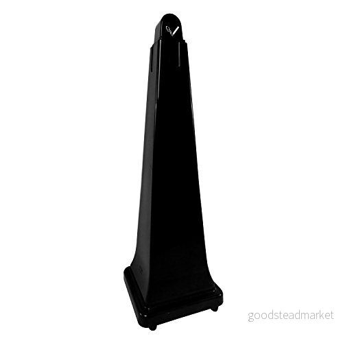 Rubbermaid Commercial Products FG257088BLA GroundsKeeper cigarettavfallsuppsamlare, 31 x 100 cm, svart 86876166873