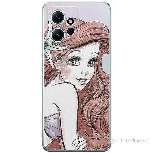 ERT GROUP mobiltelefonfodral för Xiaomi REDMI NOTE 12 4G originalt och officiellt licensierat Disney mönster Ariel 005 optimalt anpassad till formen på mobiltelefonen, fodral tillverkad av TPU plast 5905511953744