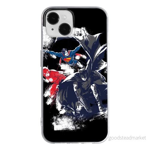 ERT GROUP mobiltelefonfodral för Apple Iphone 14 PLUS originalt och officiellt licensierat DC mönster Justice League 002 optimalt anpassad till formen på mobiltelefonen, fodral tillverkad av TPU plast 5905131905581