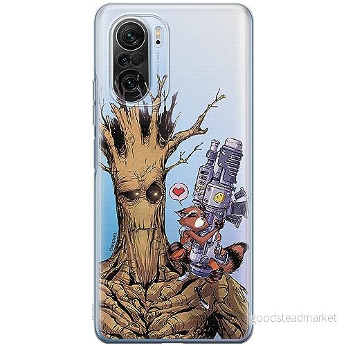 ERT GROUP mobiltelefonfodral för Xiaomi MI 11i/ REDMI K40/K40 PRO/POCO F3/ F3 PRO originalt och officiellt licensierat Marvel mönster Guardians of the Galaxy 001, gedeeltelijk transparant 5905511878696