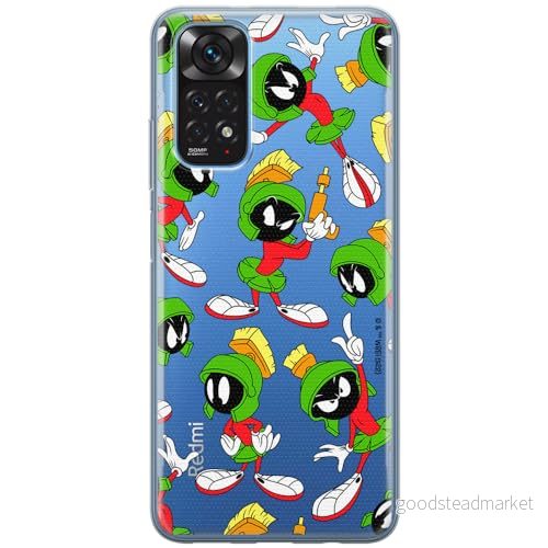 ERT GROUP mobiltelefonfodral för Xiaomi REDMI NOTE 11/11s 5G/11t 5g/POCO M4 PRO 5G originalt och officiellt licensierat Looney Tunes mönster Marvin 004, gedeeltelijk transparant 5905511636906