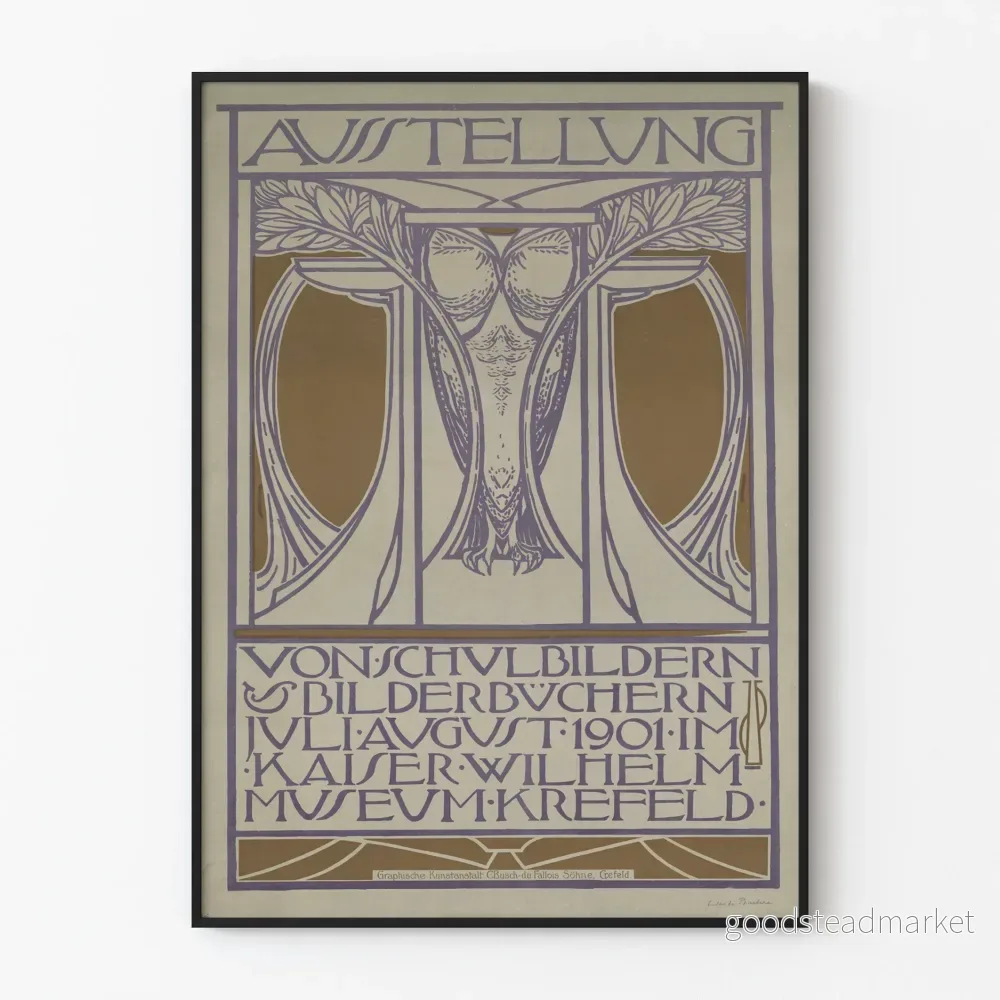 Konstutställningsposter för skola och illustrerade böcker 1901