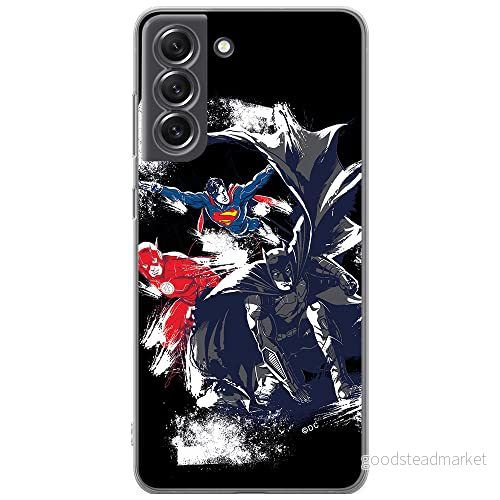 ERT GROUP mobiltelefonfodral för Samsung S21 FE originalt och officiellt licensierat DC mönster Justice League 002 optimalt anpassad till formen på mobiltelefonen, fodral tillverkad av TPU plast 5903932987317
