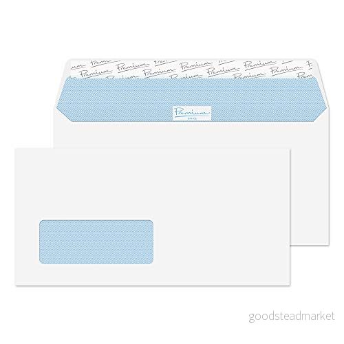 Blake Office DL 110 x 220 mm 120 gsm plånbok fönsterkuvert (32216) ultravit väv paket med 500 5055559724148