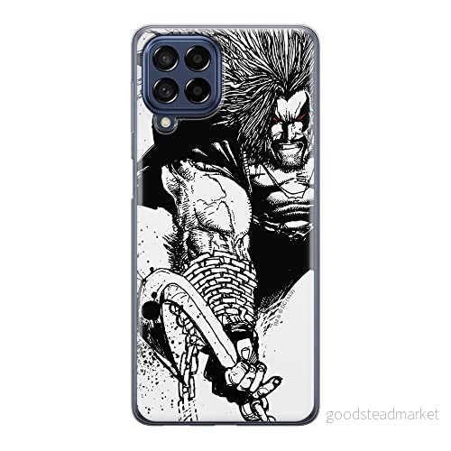 ERT GROUP mobiltelefonfodral för Samsung M33 5G originalt och officiellt licensierat DC mönster Lobo 004 optimalt anpassad till formen på mobiltelefonen, fodral tillverkad av TPU plast 5905511339845