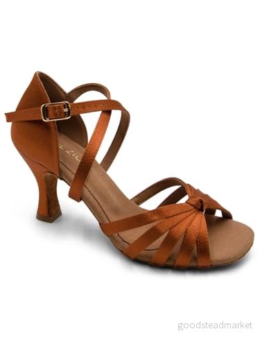 Capezio Julia 2,5 tum Ballroom Shoe, Cinnamon, 6 m 886275601377