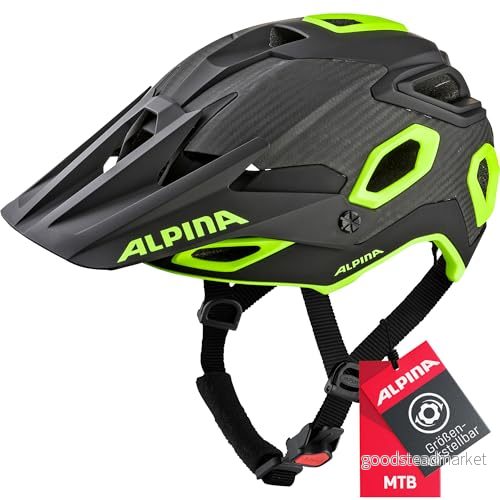 ALPINA Unisex vuxna, ROOTAGE cykelhjälm, svart neongul, 5762 cm 4003692284846