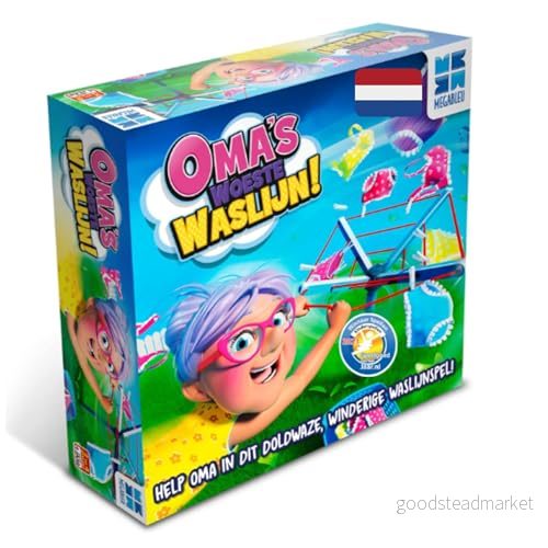 Megableu Mormor hård klädlina spel för barn 2 till 4 spelare, år eller äldre, 678957 3760046789570