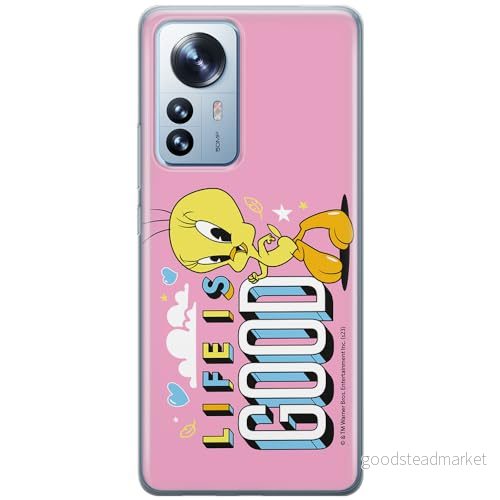 ERT GROUP mobiltelefonfodral för Xiaomi 12 / 12X originalt och officiellt licensierat Looney Tunes mönster Tweety 016 optimalt anpassad till formen på mobiltelefonen, fodral tillverkad av TPU plast 5905795099220