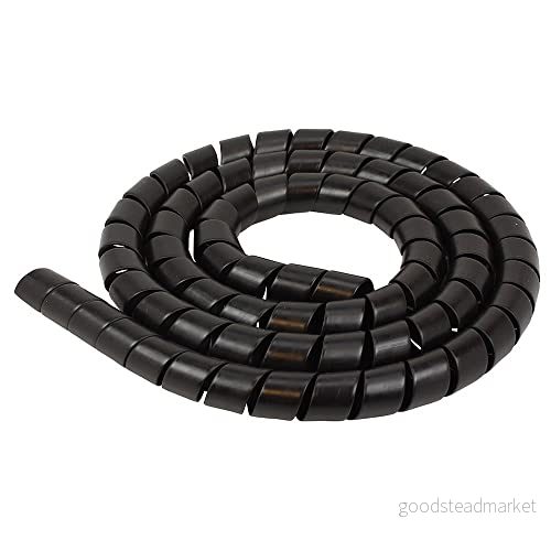 cyclingcolors spiral elektriska kablar flexibel svart slang spiralslang PVC plasttråd bil motorcykel (Diameter 6mm, längd 3m) 3666690037077
