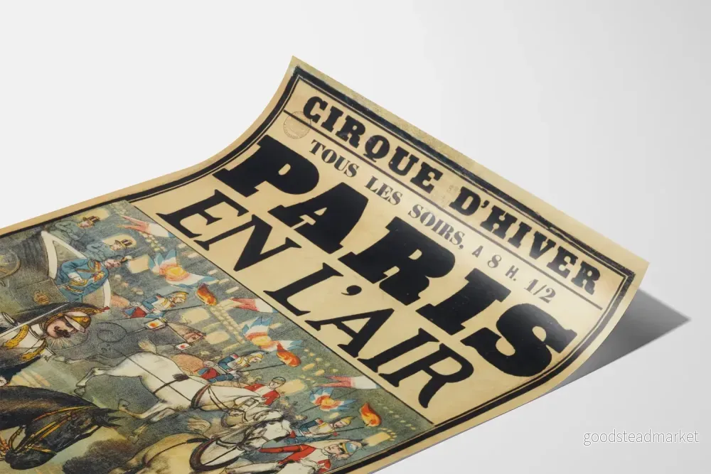 Vintageaffisch Cirque d'Hiver Paris en l'Air - Bild 3
