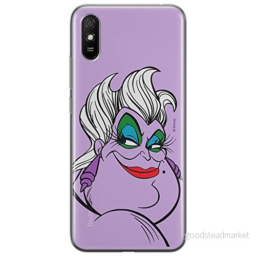 ERT GROUP mobiltelefonfodral för Xiaomi REDMI 9A originalt och officiellt licensierat Disney mönster Ursula 001 optimalt anpassad till formen på mobiltelefonen, fodral tillverkad av TPU plast 5903040272602