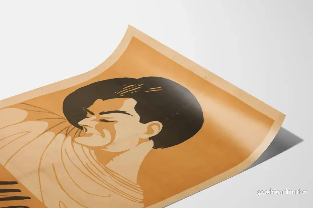 Vintageposter av Édouard de Max, skådespelare vid Comédie Française - Bild 3
