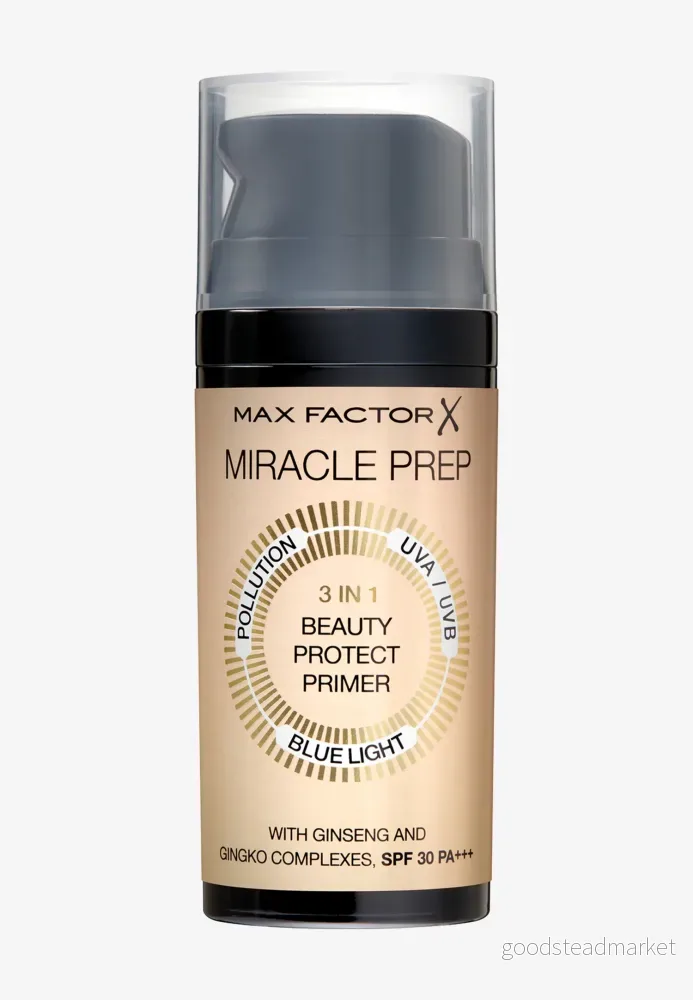 Max Factor Miracle PREP 3IN1 Beauty Protect Primer Primer, Storlek: 30 ml, Weiß 3614227917941