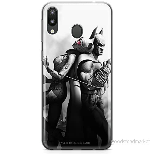 ERT GROUP mobiltelefonfodral för Samsung M20 originalt och officiellt licensierat DC mönster Batman 011 optimalt anpassad till formen på mobiltelefonen, fodral tillverkad av TPU plast 5904805474095