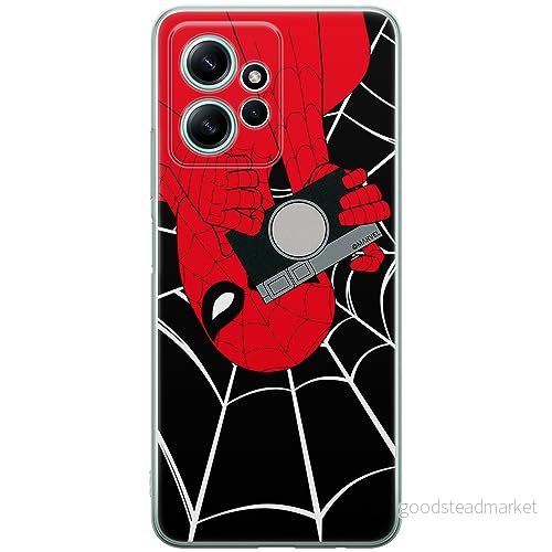 ERT GROUP mobiltelefonfodral för Xiaomi REDMI NOTE 12 4G originalt och officiellt licensierat Marvel mönster Spider Man 027 anpassad till formen på mobiltelefonen, fodral tillverkad av TPU plast 5905795004873