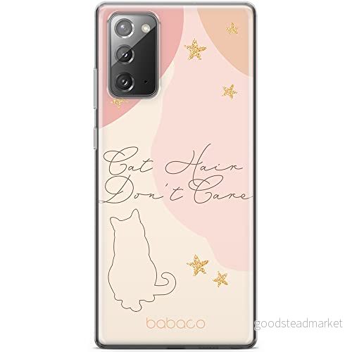 ERT GROUP mobiltelefonfodral för Samsung GALAXY NOTE 20 originalt och officiellt licensierat Babaco mönster Cats 007 optimalt anpassad till formen på mobiltelefonen, fodral tillverkad av TPU plast 5905131079954