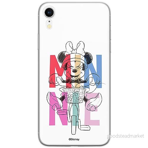 ERT GROUP mobiltelefonfodral för Iphone XR originalt och officiellt licensierat Disney mönster Minnie 068 optimalt anpassad till formen på mobiltelefonen, fodral tillverkad av TPU plast 5905511990527