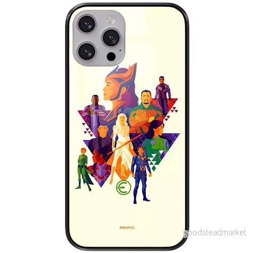 ERT GROUP mobiltelefonfodral för Apple Iphone 13 PRO originalt och officiellt licensierat Marvel mönster Eternals 007 tillverkad av härdat glas, skyddsfodral 5904805879401
