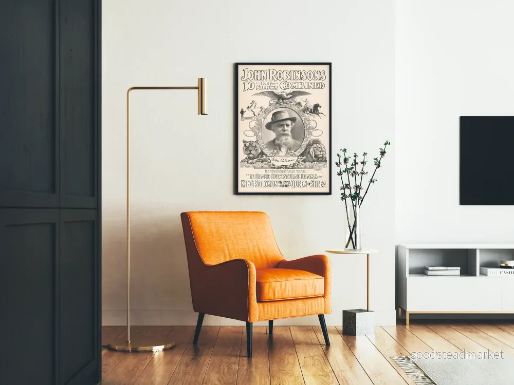 Vintageposter av John Robinsons 10 stora shower: Kung Salomo och Drottningen av Saba - Bild 2