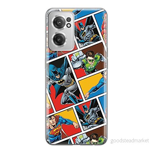 ERT GROUP mobiltelefonfodral för Oneplus NORD CE 2 originalt och officiellt licensierat DC mönster Justice League 001 optimalt anpassad till formen på mobiltelefonen, fodral tillverkad av TPU plast 5905511285425